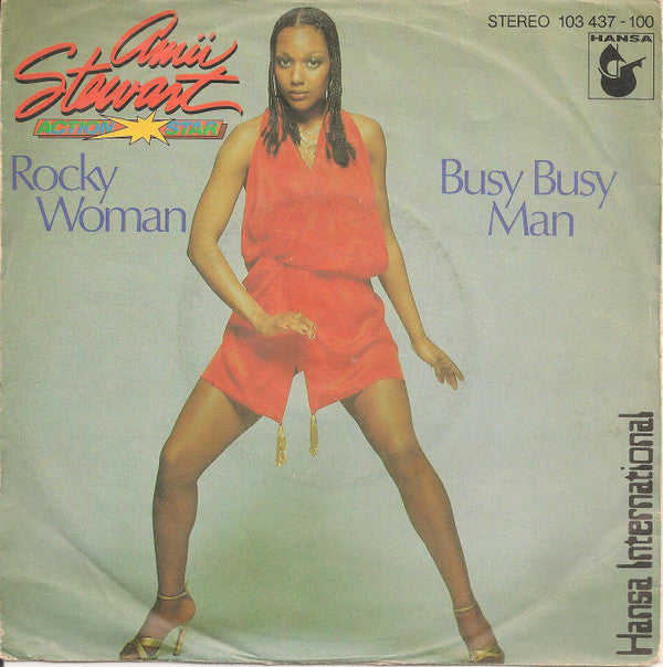 Amii Stewart - Rocky Woman / Busy Busy Man - Used Vinyl Record 7"