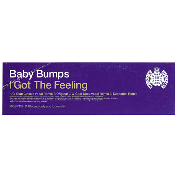 Baby Bumps - I Got This Feeling - Used Vinyl Record 12"
