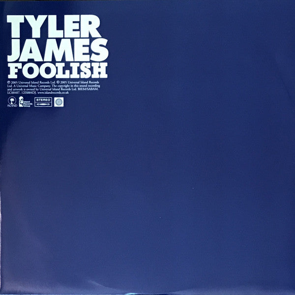 Tyler James - Foolish (Bimbo Jones Remixes) - Used Vinyl Reco