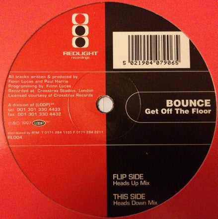 Bounce - Get Off The Floor - Used Vinyl Record 12"