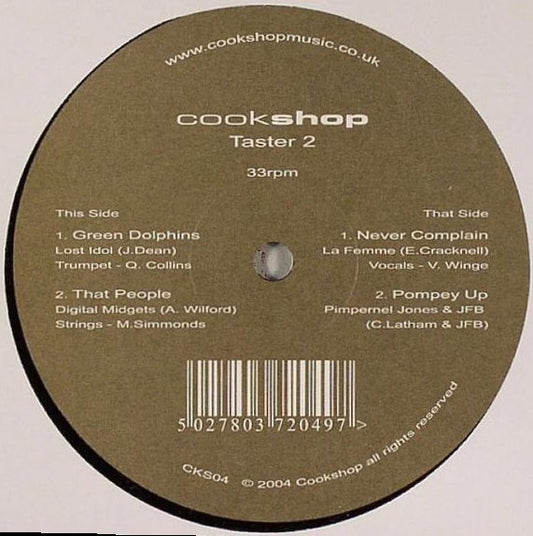 Various - Cookshop Taster 2 - Used Vinyl Record 12"