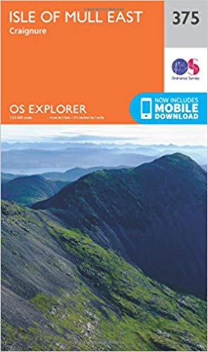Ordnance Survey - Isle of Mull East : 375 - New Sheet map