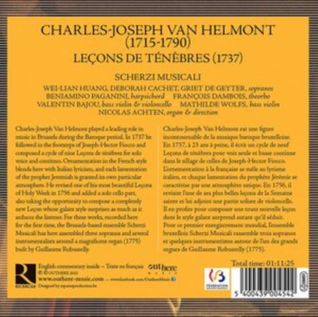SCHERZI MUSICALI; NI - CHARLES-JOSEPH VAN HELMONT LE - CD