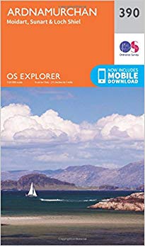 Ordnance Survey - Ardnamurchan, Moidart, Sunart and Loch Shiel : 390 -
