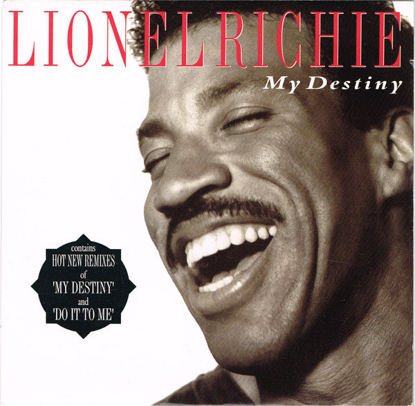 Lionel Richie - My Destiny - Used Vinyl Record 7"