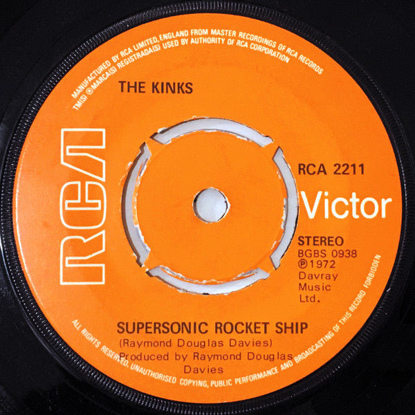 Kinks - Supersonic Rocket Ship - Used Vinyl Record 7"