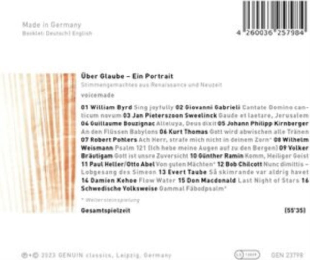 VOICEMADE - UBER GLAUB - EIN PORTRAIT - CD