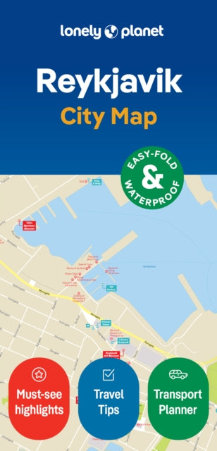 Lonely Planet - Reykjavik City Map - New Sheet map