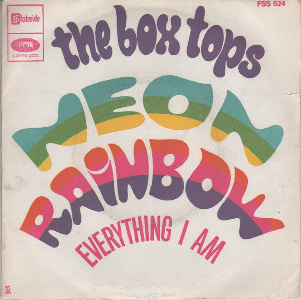 Box Tops - Neon Rainbow - Used Vinyl Record 7"