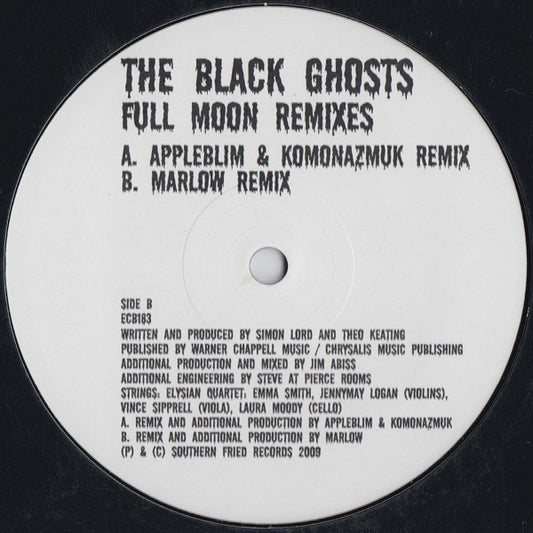 Black Ghosts - Full Moon Remixes - Used Vinyl Record 12"