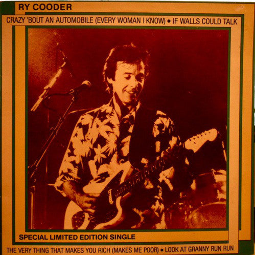 Ry Cooder - Crazy 'Bout An Automobile (Every Woman I Know) - Used Vin