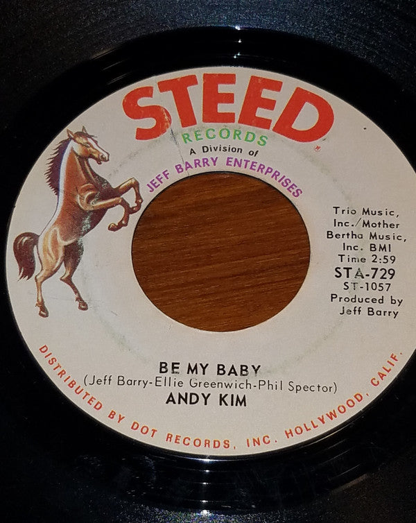 Andy Kim - Be My Baby / Love That Little Woman - Used Vinyl Record 7"