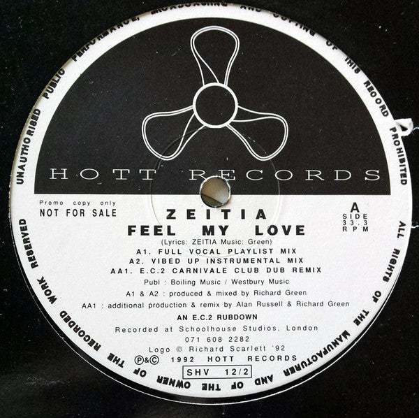 Zeeteah Massiah - Feel My Love - Used Vinyl Record 12"