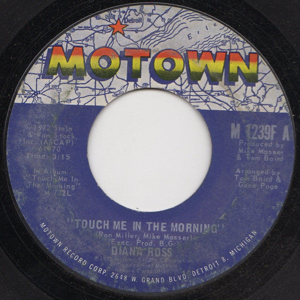 Diana Ross - Touch Me In The Morning - Used Vinyl Record 7"