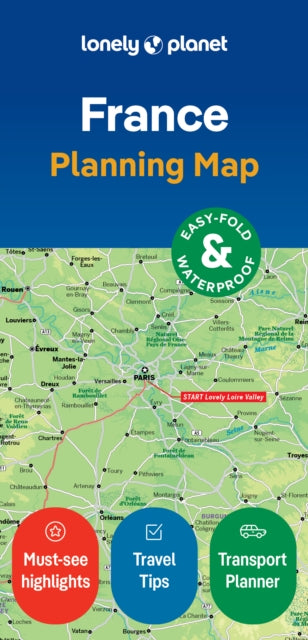 Lonely Planet - France Planning Map - New Sheet map