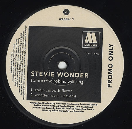 Stevie Wonder - Tomorrow Robins Will Sing - Used Vinyl Record