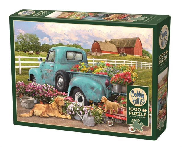Flower Truck 1000 Piece Puzzle - Paperback
