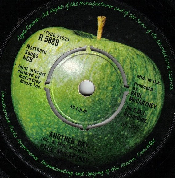 Paul McCartney - Another Day - Used Vinyl Record 7"