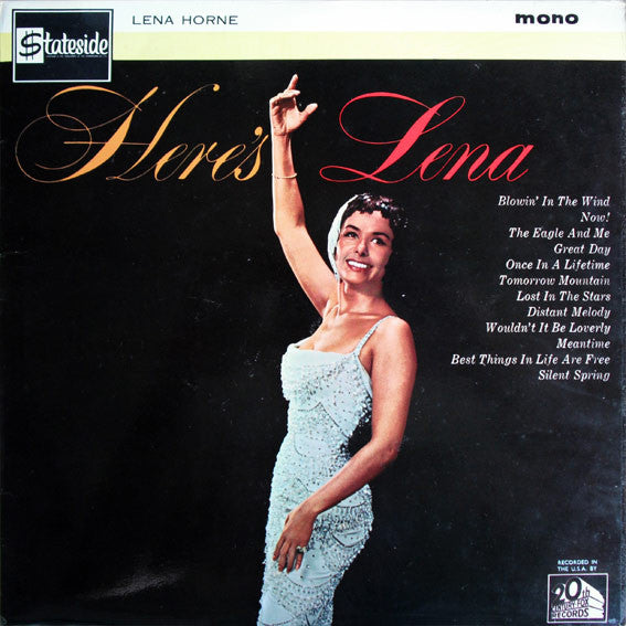 Lena Horne - Here's Lena - Used Vinyl Record