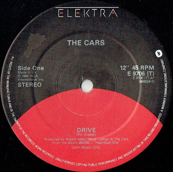 Cars - Drive - Used Vinyl Record 12"