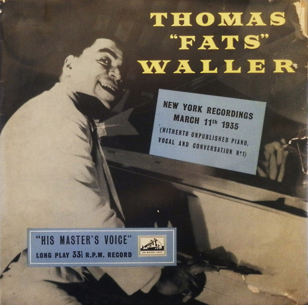 Fats Waller - New York Recordings March 11th 1935 - Used Vinyl Record