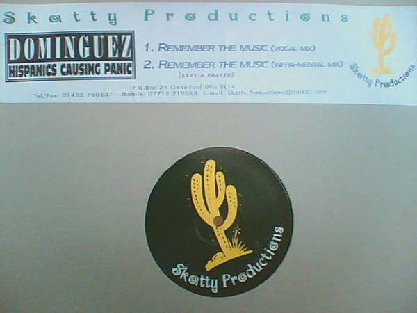 Dominguez - Remember The Music - Used Vinyl Record 12"