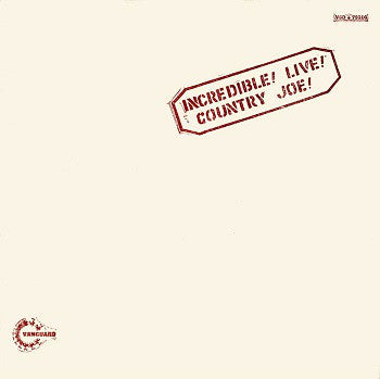 Country Joe McDonald - Incredible ! Live ! - Used Vinyl Record