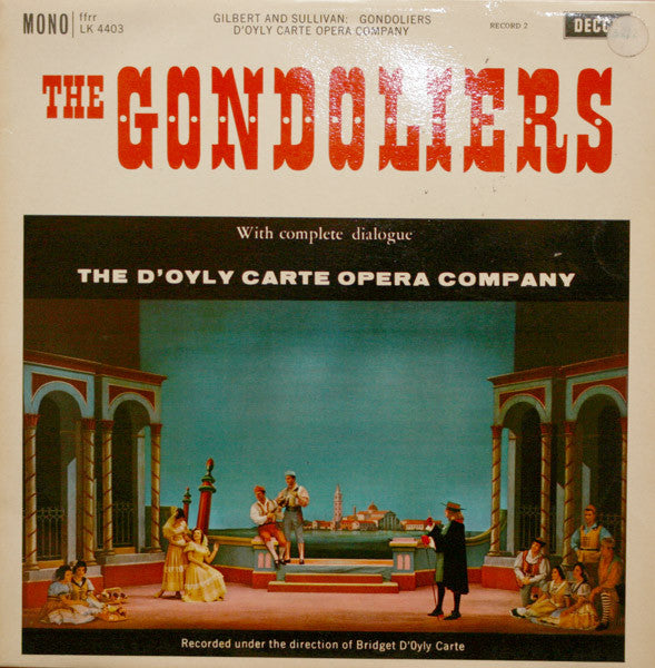 Gilbert & Sullivan - Gondoliers - Used Vinyl Record