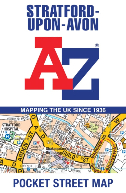 A-Z Maps - Stratford-Upon-Avon A-Z Pocket Street Map - New Sheet map