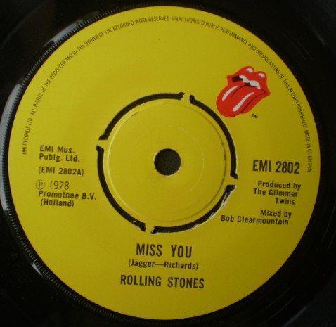 Rolling Stones - Miss You - Used Vinyl Record 7"