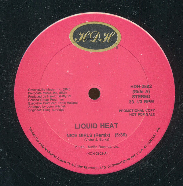 Liquid Heat - Nice Girls - Used Vinyl Record 12"