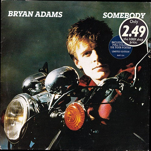 Bryan Adams - Somebody - Used Vinyl Record 12"