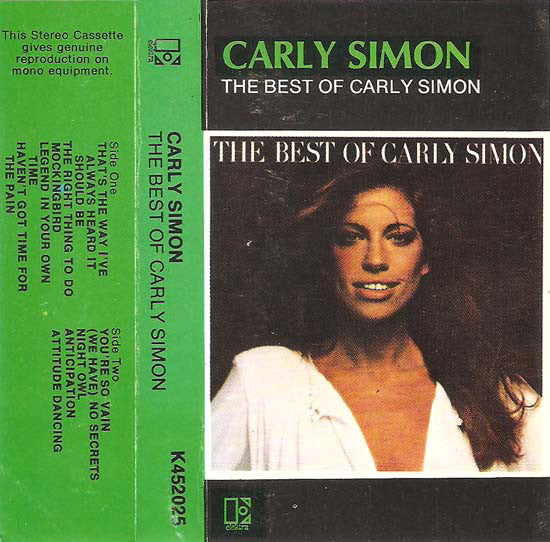 Carly Simon - Best Of - Used Cassette