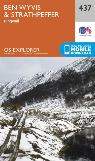 Ordnance Survey - Ben Wyvis and Strathpeffer : 437 - New Sheet map