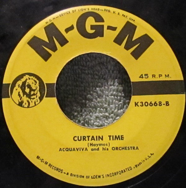 Acquaviva And His Or - My Love - My Love - Used Vinyl Record 7"