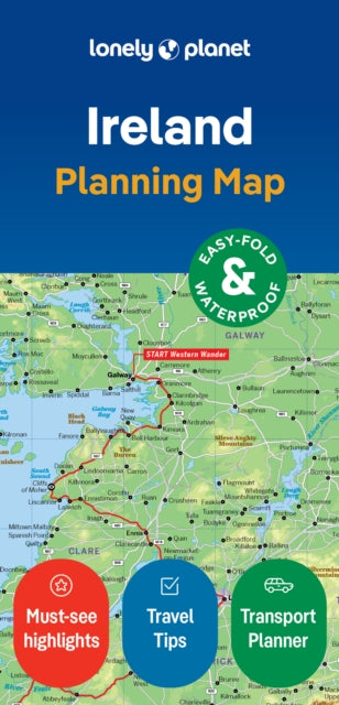 Lonely Planet - Ireland Planning Map - New Sheet map
