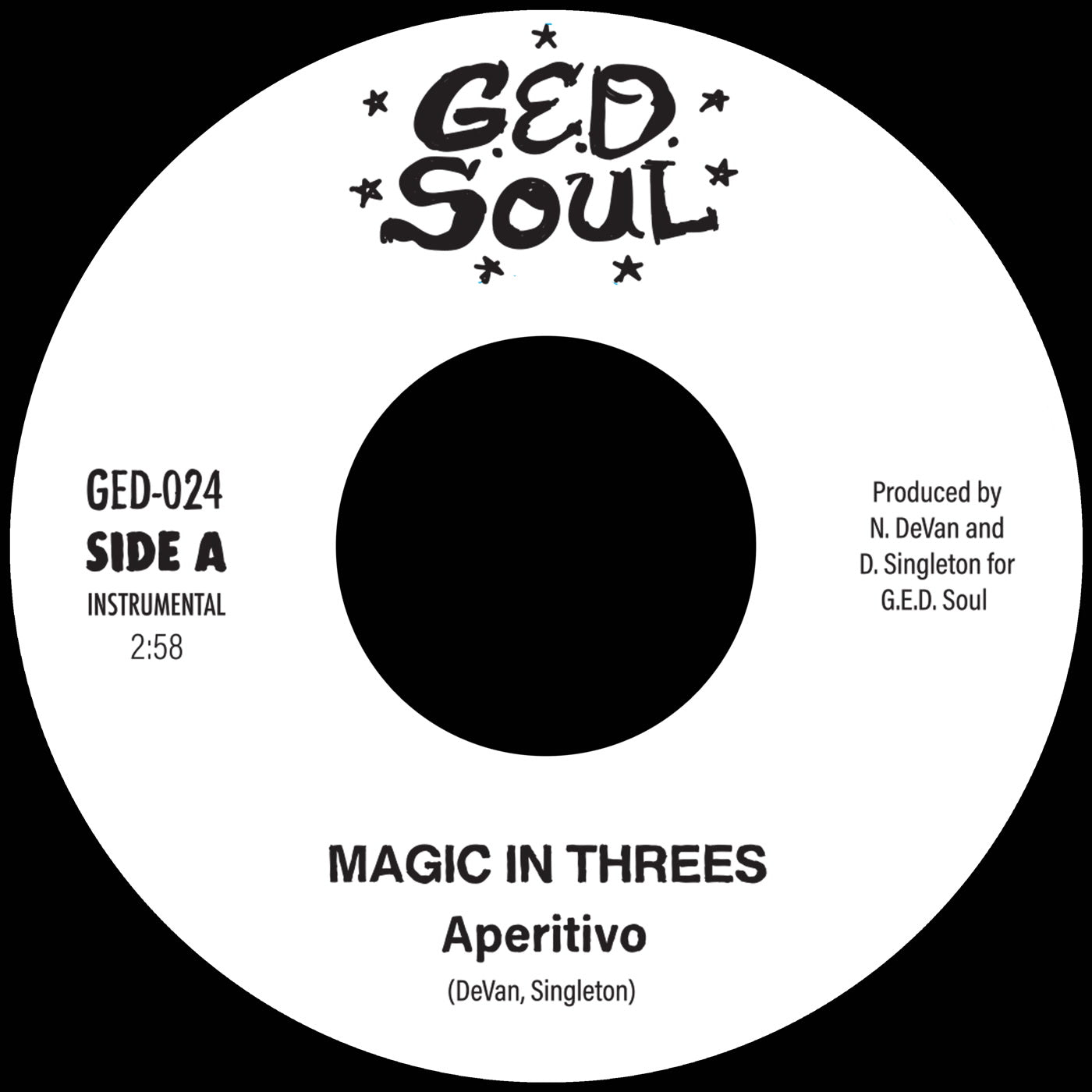 Magic In Threes - Aperitivo / Perp Walk - Vinyl Record 7