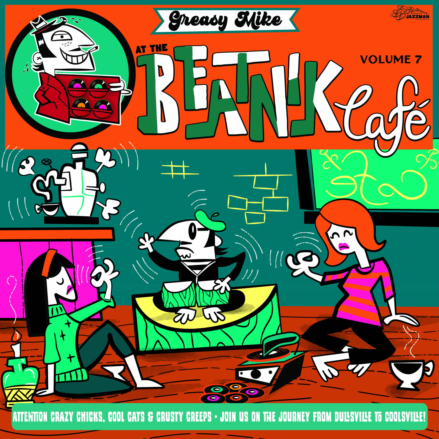 VARIOUS - Greasy Mike At The Beatnik Cafe - Vinyl