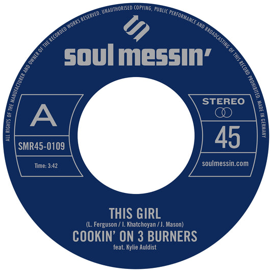 Cookin' On 3 Burners - This Girl b/w Four 'n Twenty - Vinyl Record 7
