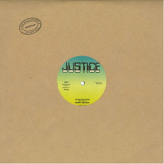 Barry Brown - No Wicked Shall Enter / Big Big Politician - Vinyl Recor