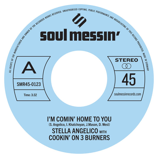 COOKIN' ON 3 BURNERS - I'M COMIN' HOME TO YOU / WHOLE - Vinyl Record 7