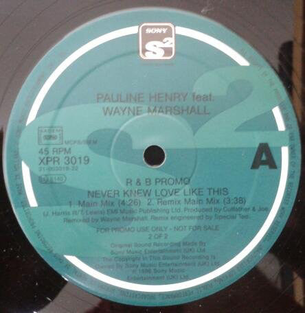 Pauline Henry - Never Knew Love Like This - Used Vinyl Recor