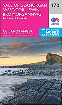 Ordnance Survey - Vale of Glamorgan, Rhondda & Porthcawl : 170 - New S