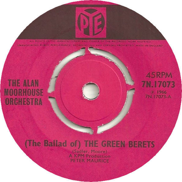 Alan Moorhouse Orche - (The Ballad Of) The Green Berets - Used Vinyl