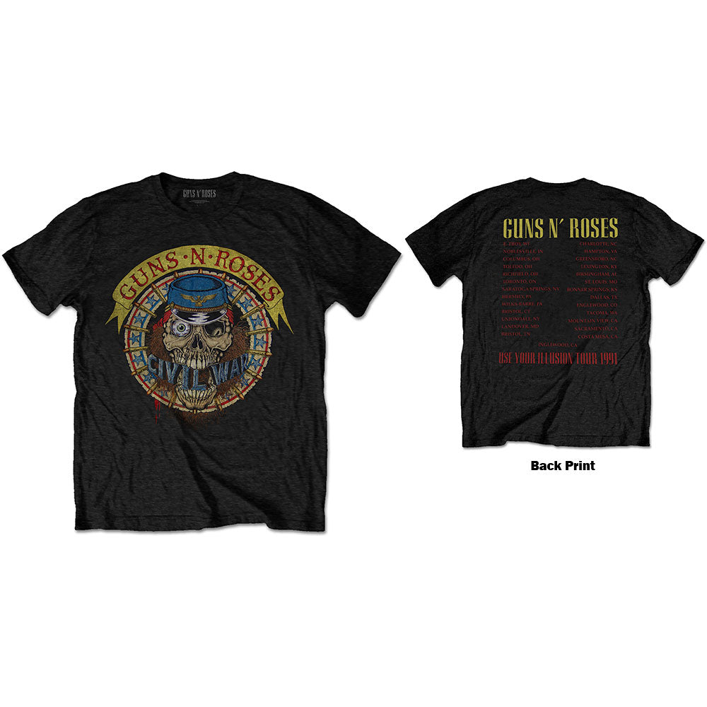 Guns N' Roses - tshirt - Unisex - Short Sleeves - Small