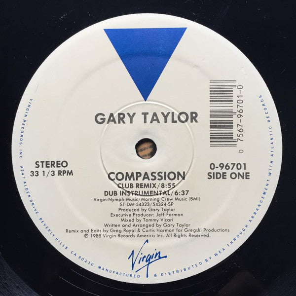 Gary Taylor - Compassion - Used Vinyl Record 12"