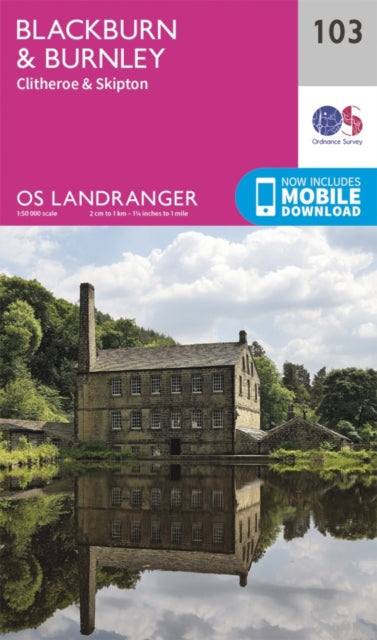 Ordnance Survey - Blackburn & Burnley, Clitheroe & Skipton : 103 - New