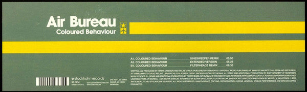 Air Bureau - Coloured Behaviour - Used Vinyl Record 12"