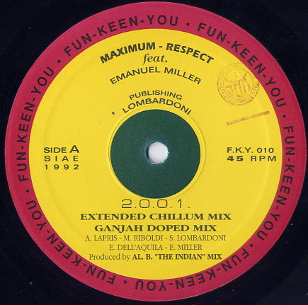 Maximum - Respect - 2.0.0.1. - Used Vinyl Record 12"