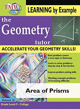 Geometry Tutor: Area of Prisms - DVD